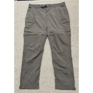 REI Co-op Sahara‎ Gray Convertible Cargo Hiking Pants Womens Relaxed Fit 14P